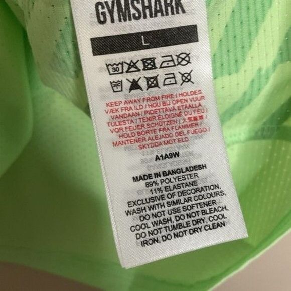 NWOT Gymshark Green Performance Training Tank Top Men Size Large - Picture 3 of 9